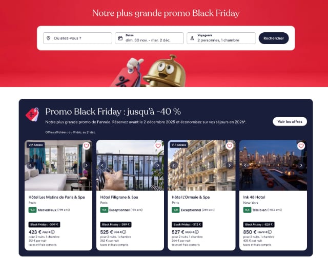 promo black friday hotels.com