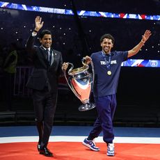 Le trophée de la Ligue des champions présenté au Parc des Princes, le 1er juin 2025.