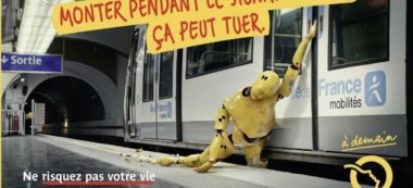 Paris : la RATP lance une campagne choc contre les gestes à risque dans les transports