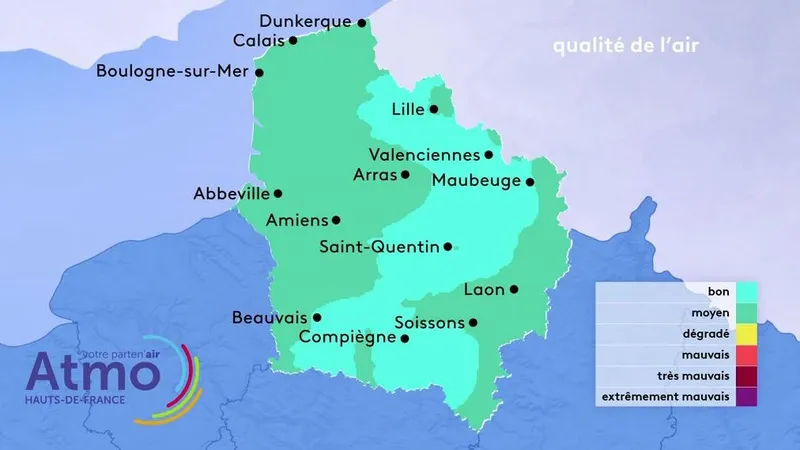 L'indice ATMO garde le sourire aujourd'hui