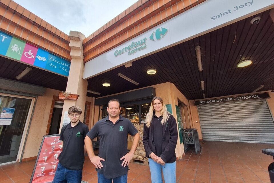 Jonathan Potier, franchisé Carrefour à Saint-Jory, au nord de Toulouse.