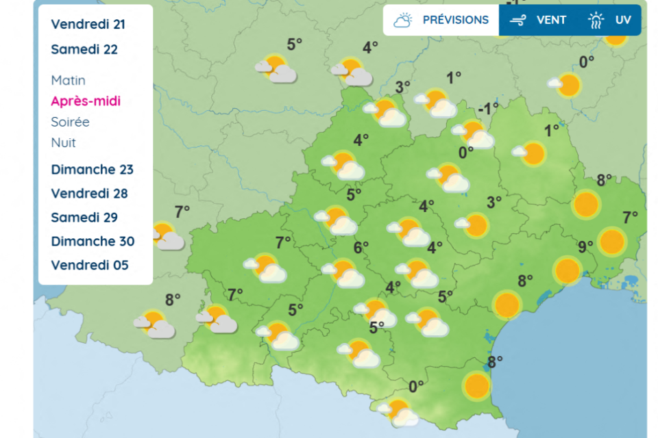 Voici les prévisions prévues en Occitanie ce samedi après-midi.