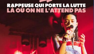 2L au micro, la rapeuse qui porte la lutte où on ne l