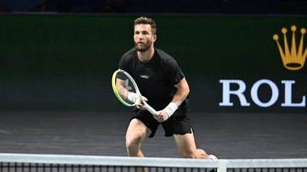Le Français Corentin Moutet au Rolex Paris Masters, à Paris La Défense Arena, le 29 octobre 2025. (CHRISTOPHE SAIDI / SIPA)