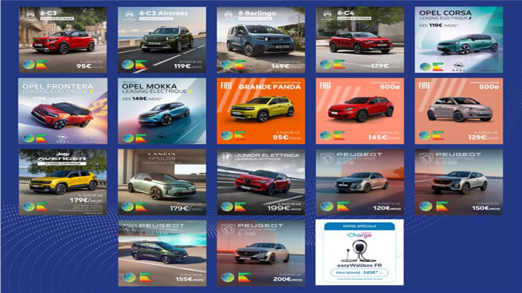 Offres Stellantis du leasing social 2025 // Source : Stellantis