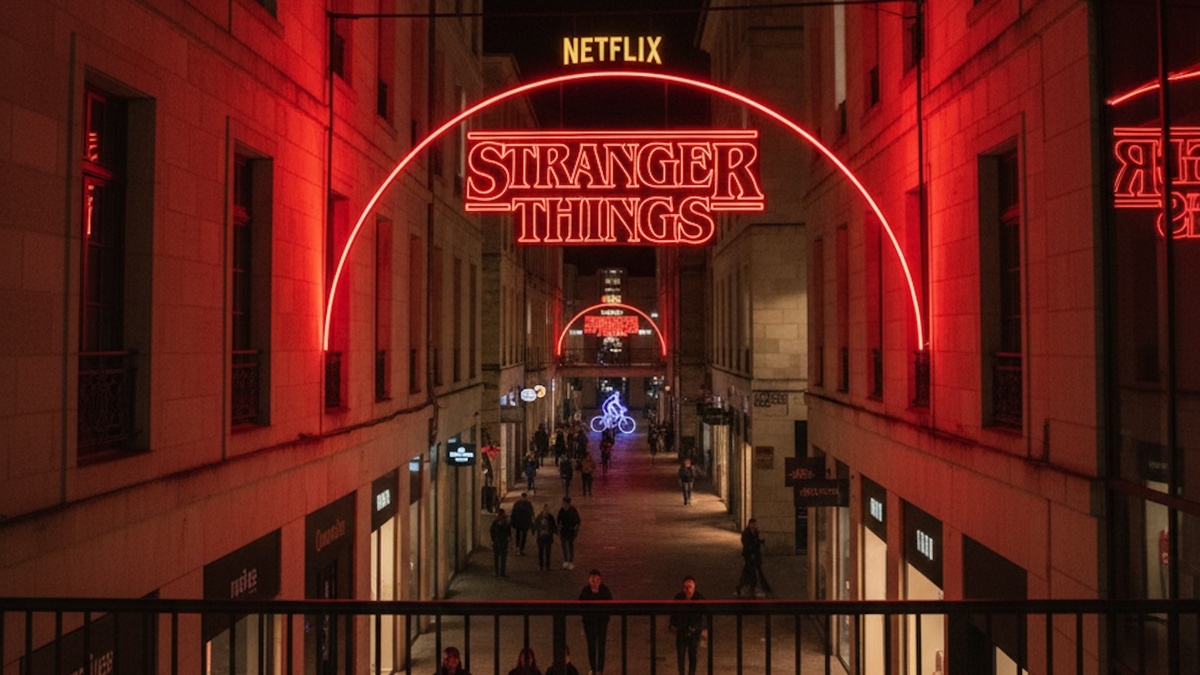 Un village de Noël surnaturel sur le thème de Stranger Things débarque à Bordeaux