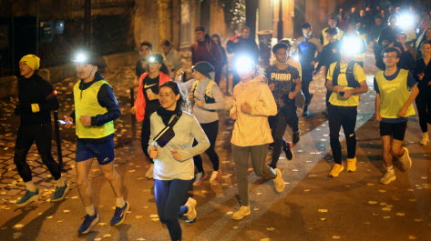 Sur Nancy, il existe plusieurs autres groupes de jogging collectif que le BlaBlaRun Club.  Photo Fred Marvaux