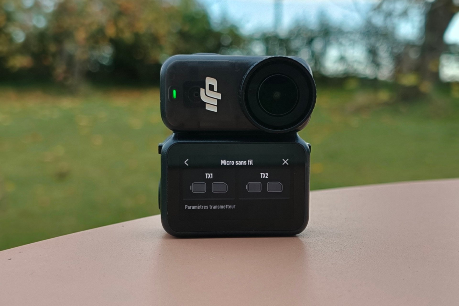 test dji osmo nano connexion micros