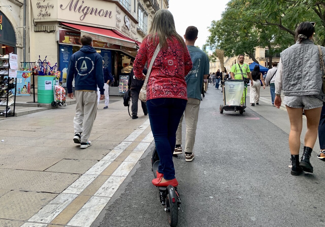 les trottinettes électriques interdites dans le centre-ville