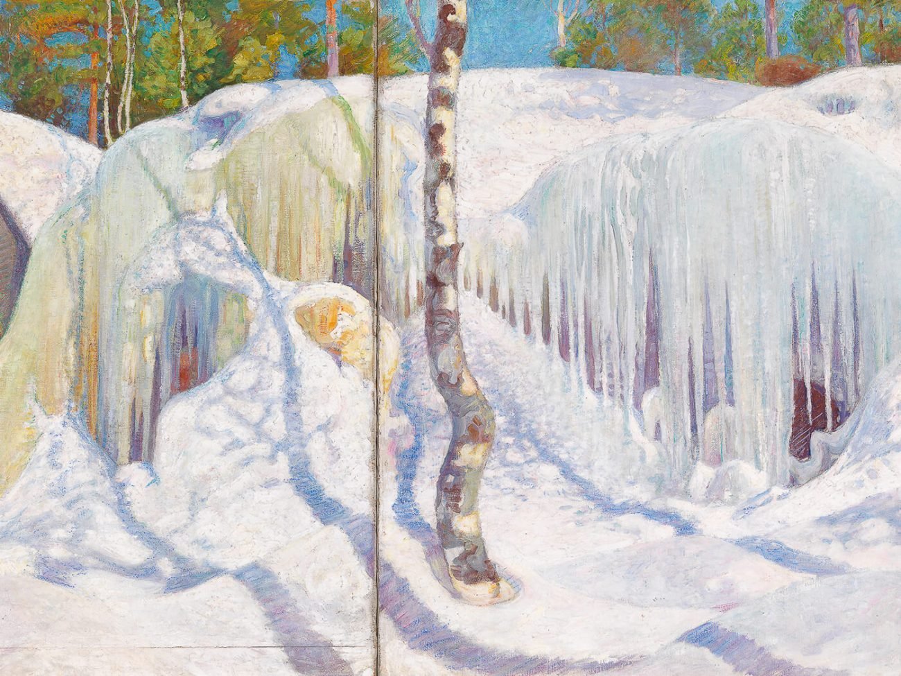 Pekka Halonen, Rochers couverts de glace et de neige