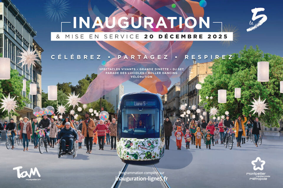 L'affiche artistique de l'inauguration de la Ligne 5 