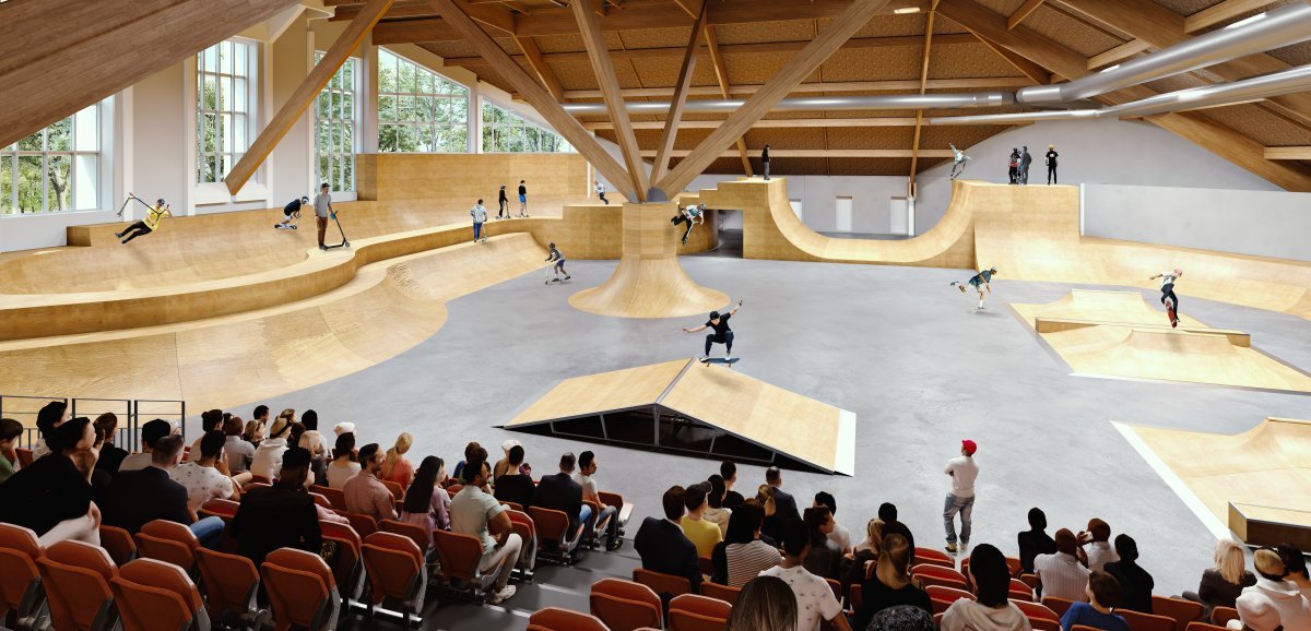le centre de culture urbaine se dévoile à l'ancienne piscine Océade à Rouen