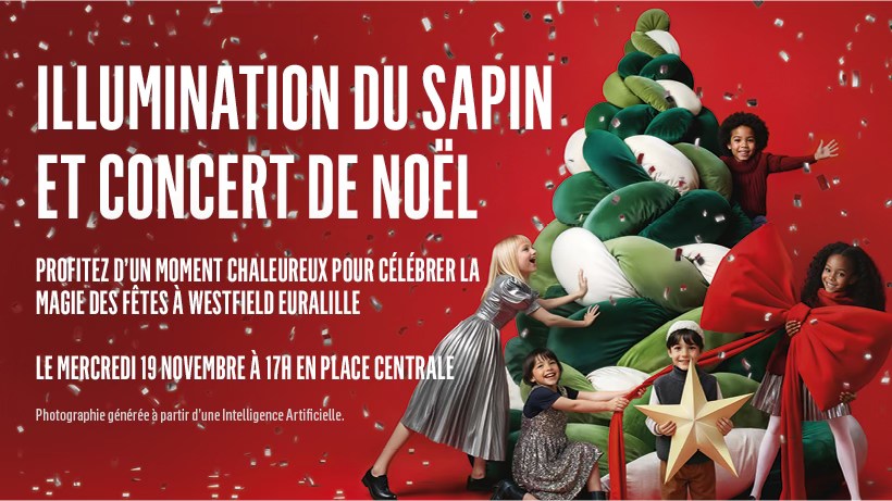 Mercredi 19 novembre 2025, Westfield Euralille donne le coup d'envoi des Fêtes de Fin d'Année