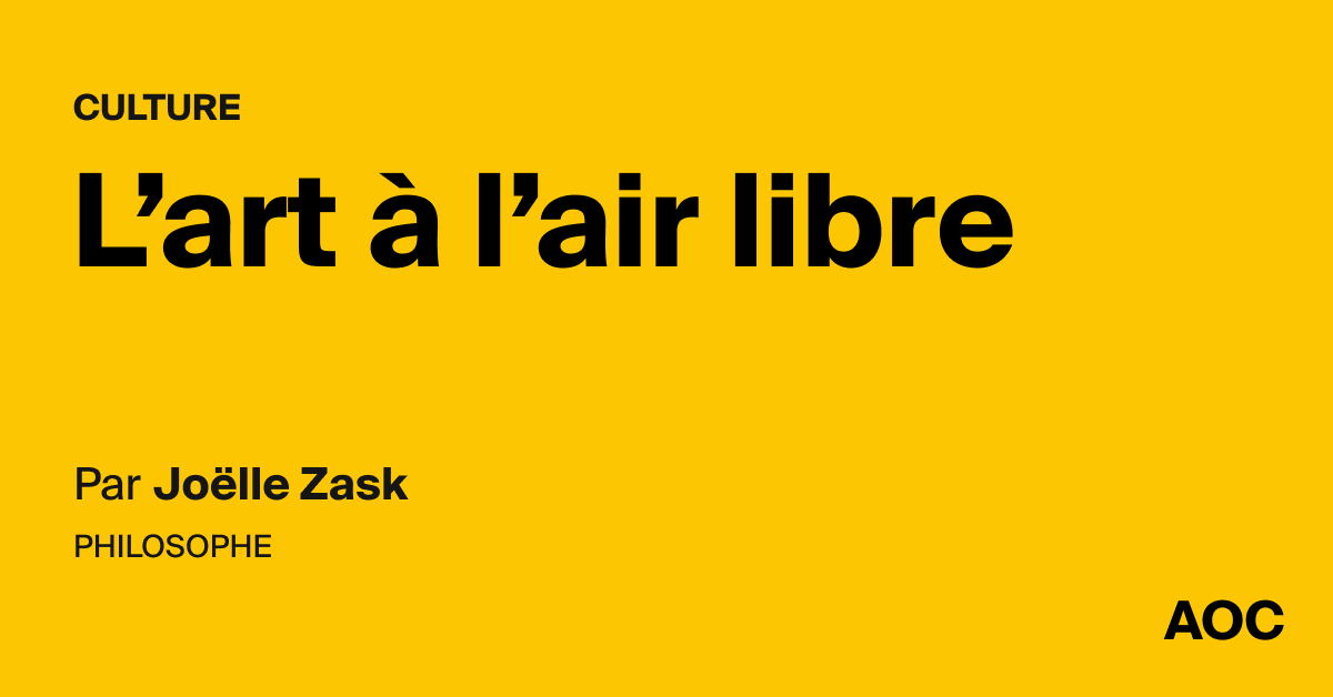 L'art à l'air libre - AOC media