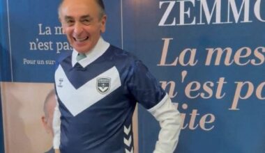 Éric Zemmour s'affiche avec un maillot des Girondins de Bordeaux, la réaction du club est cinglante