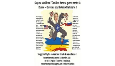 Stop au suicide de l’Occident dans sa guerre contre la Russie ! Strasbourg 2025