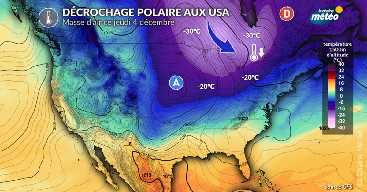 Décrochage polaire : jusqu’à –30°C attendus au Canada et dans le nord des USA