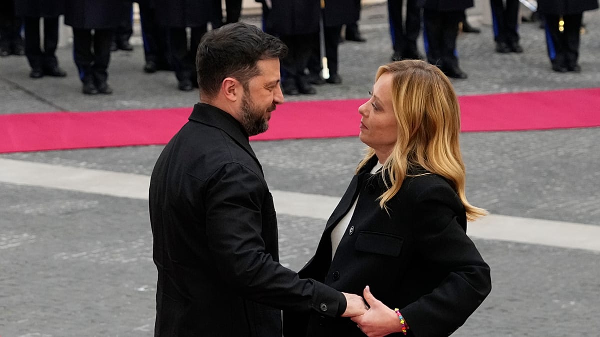 Sommet Italie - Ukraine : Volodymyr Zelensky déclare avoir "confiance en Giorgia Meloni"