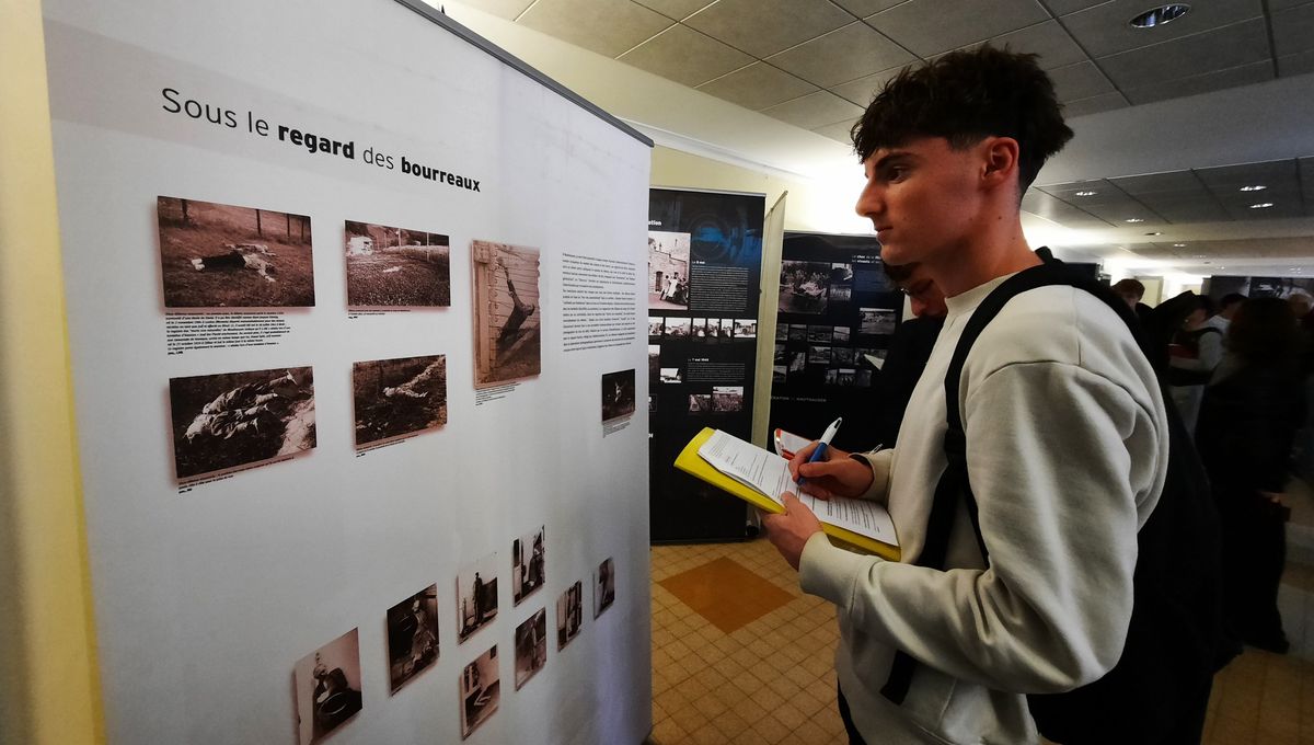 L'exposition sur le camp nazi de Mauthausen se pose au lycée Poincaré, à Nancy