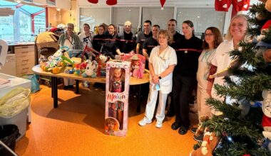 Les pompiers de la Seine-Maritime offrent des jouets aux enfants hospitalisés au CHU de Rouen