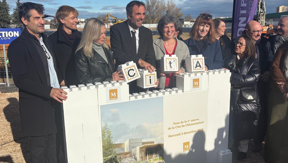 Pédagogie, production de repas scolaires : la première pierre de la cité de l'alimentation posée à Montpellier