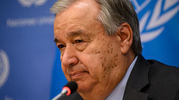 Le secrétaire général de l’ONU Antonio Guterres, ici le 15 juin 2023, a condamné « fermement l’odieuse attaque meurtrière » en Australie.