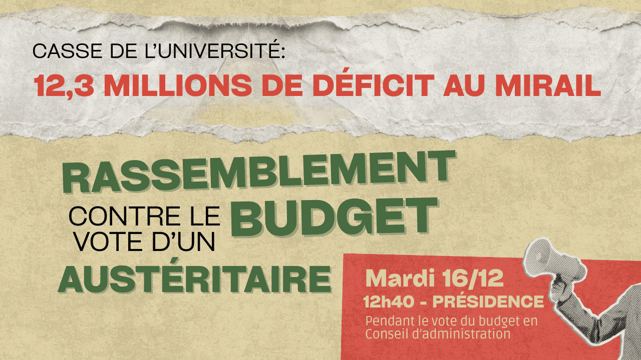 des organisations syndicales et étudiantes appellent à un rassemblement mardi contre l'austérité