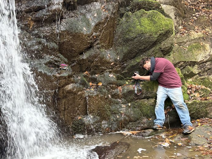Le photographe doit parfois faire quelques cascades pour obtenir le rendu souhaité.
