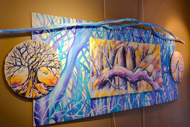 Triptyque en hommage à Dame nature.