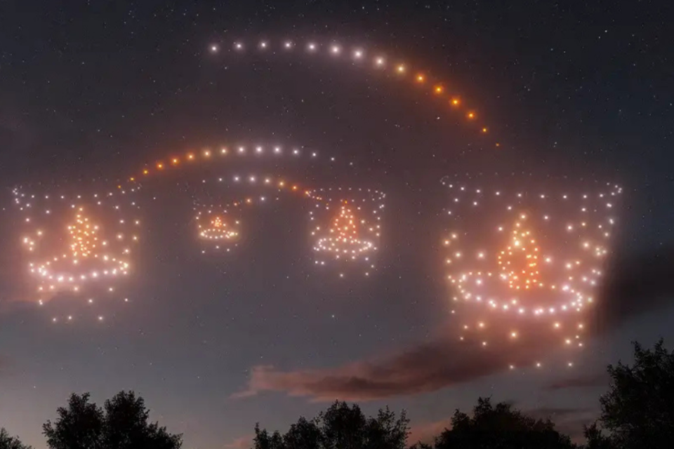 Un spectacle de drones aura lieu au parc de la Tête d'or pour l'édition 2025 de la Fête des Lumières à Lyon. 