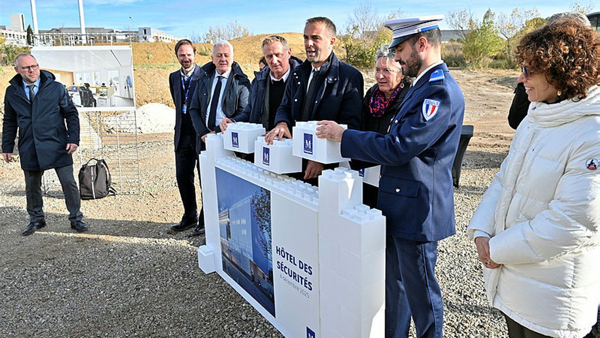 Murs d’écrans, stand de tir, dojo : sur 13 000 m2, le chantier de l’Hôtel des sécurités de Montpellier est lancé