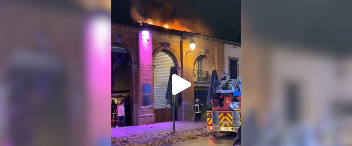 VIDÉO Panique place Saint-Pierre à Toulouse : un feu dévaste ce célèbre bar de la ville en pleine soirée étudiante