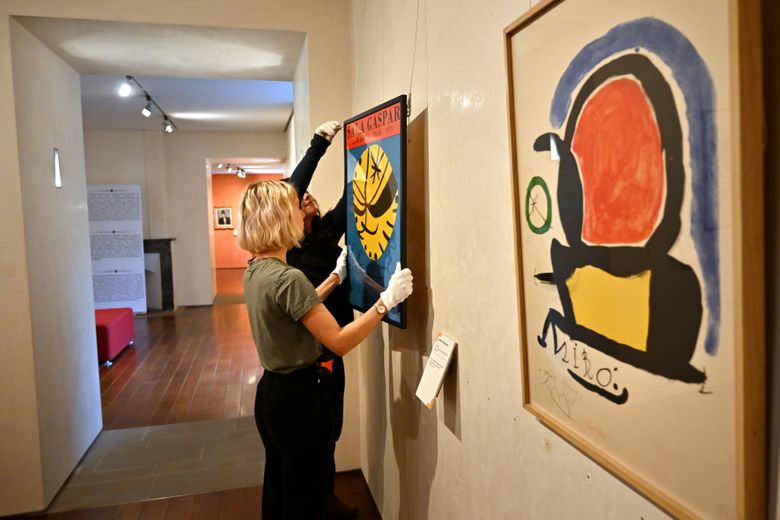 Les toiles du maitre Catalan sont accrochées à l’étage de l’art moderne du musée.