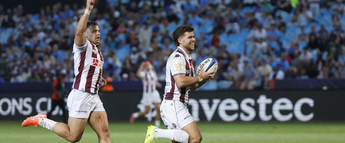 Champions Cup – "Il fallait garder la tête froide", analyse Matthieu Jalibert après la victoire bonifiée de l’UBB en Afrique du Sud