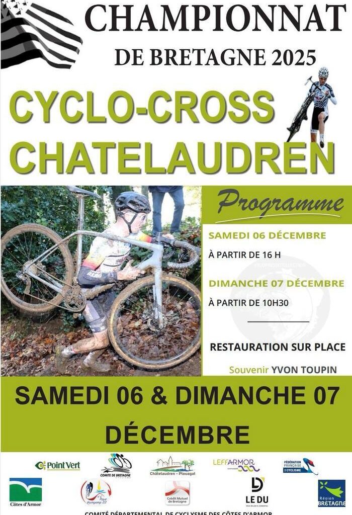 Châtelaudren 6 et 7 décembre 2025 infos de cyclo-cross