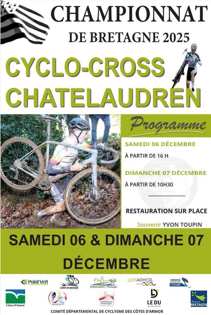 Châtelaudren 6 et 7 décembre 2025 infos de cyclo-cross