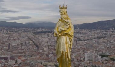 À Marseille, un spectacle son et lumière organisée pour l’inauguration de la "Bonne Mère"