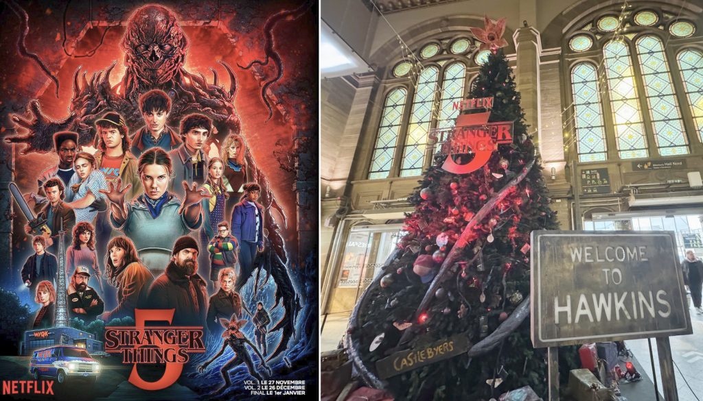 l'univers de « Stranger Things » envahit la gare de Strasbourg !