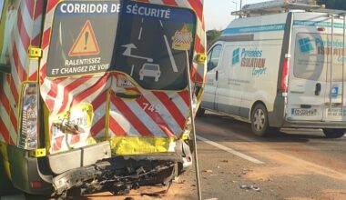 L’arrière du camion a été démoli : une équipe d’intervention de Vinci violemment percutée au nord de Toulouse