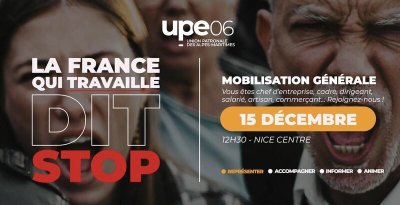 L’UPE 06 lance un appel à mobilisation le 15 décembre pour défendre la « (…)