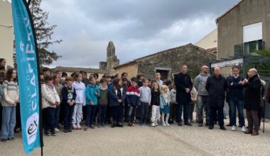 La laïcité en fresque sur le mur extérieur de l’école