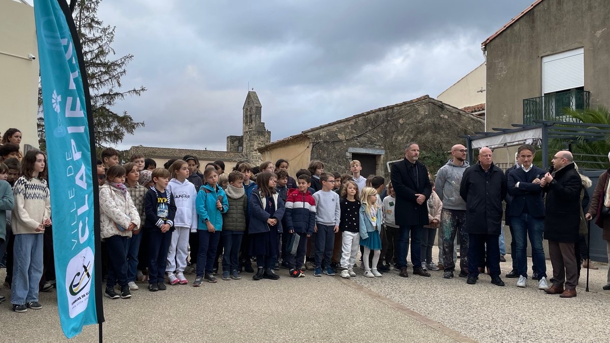 La laïcité en fresque sur le mur extérieur de l’école