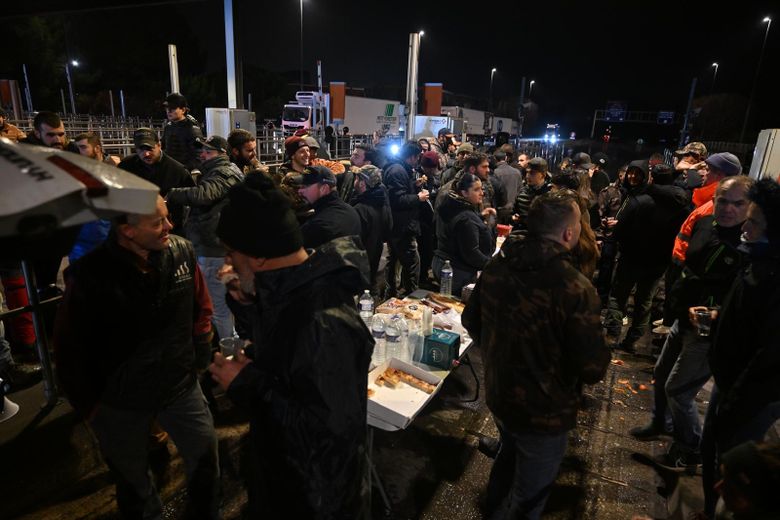 Pique-nique au péage.