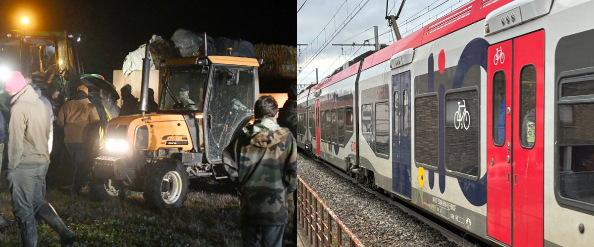 DIRECT Blocage des agriculteurs : l’axe ferroviaire Toulouse-Narbonne coupé à cause "d’obstacles sur la voie"