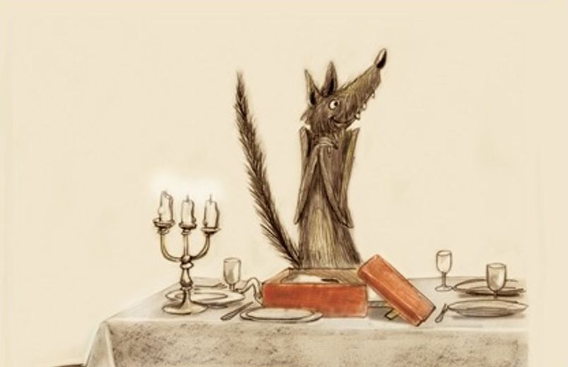 Le loup de Thierry Dedieu, à table.