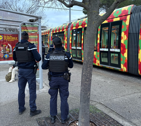 Des contrôles réalisés au niveau de la ligne 2 de tramway à Saint-Jean-de-Védas.