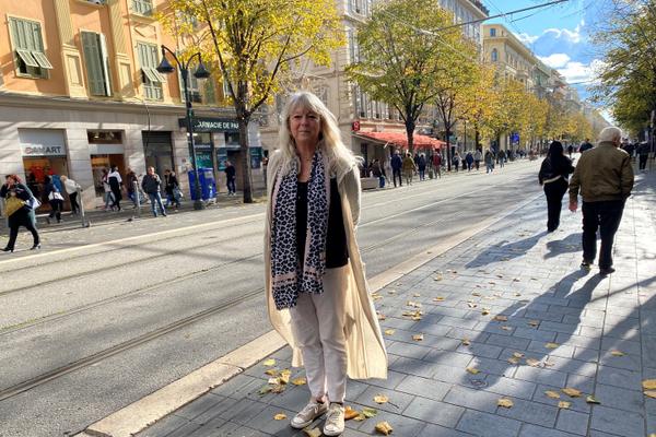 Martine Médecin, photographiée le 5 décembre, sur l’avenue qui porte le nom de son grand-père.