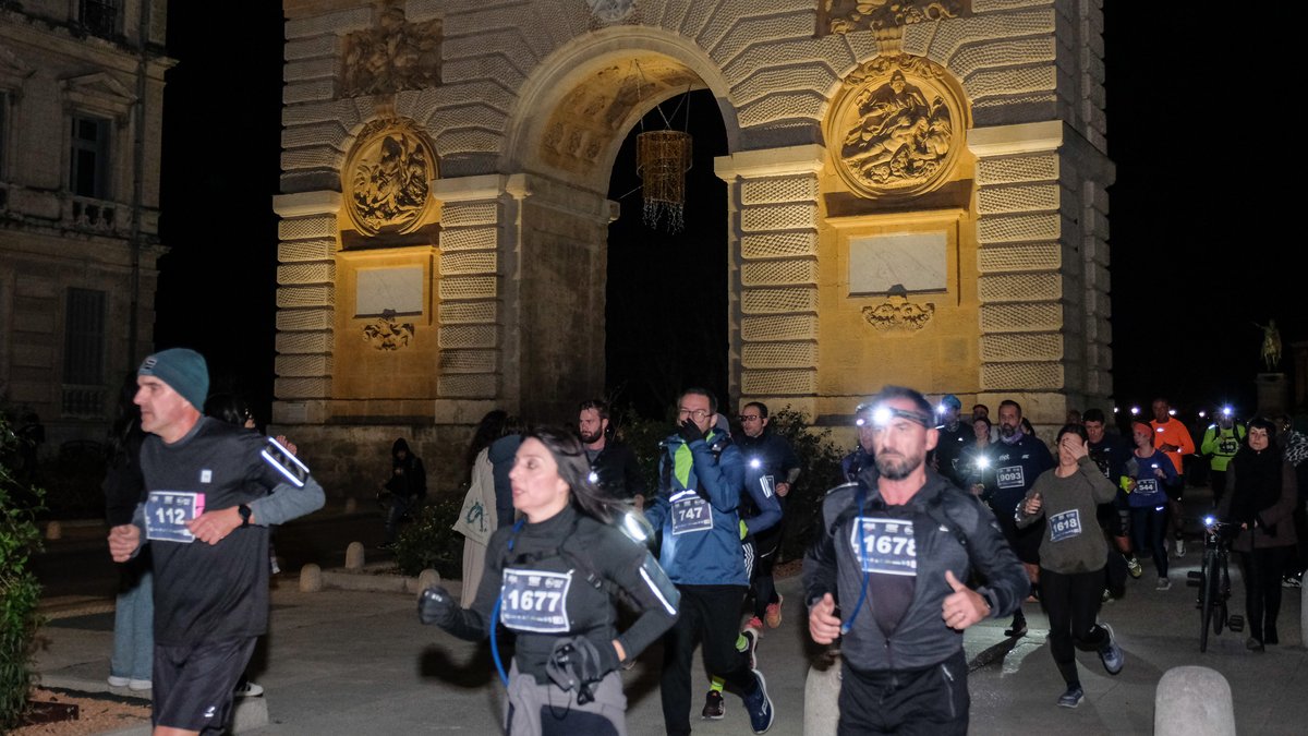 Parcourir de nuit les lieux emblématiques de Montpellier, l’Urban Trail lance l’année des courses à pied