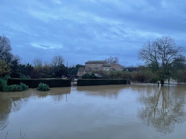 Le fleuve Hérault à Pézenas