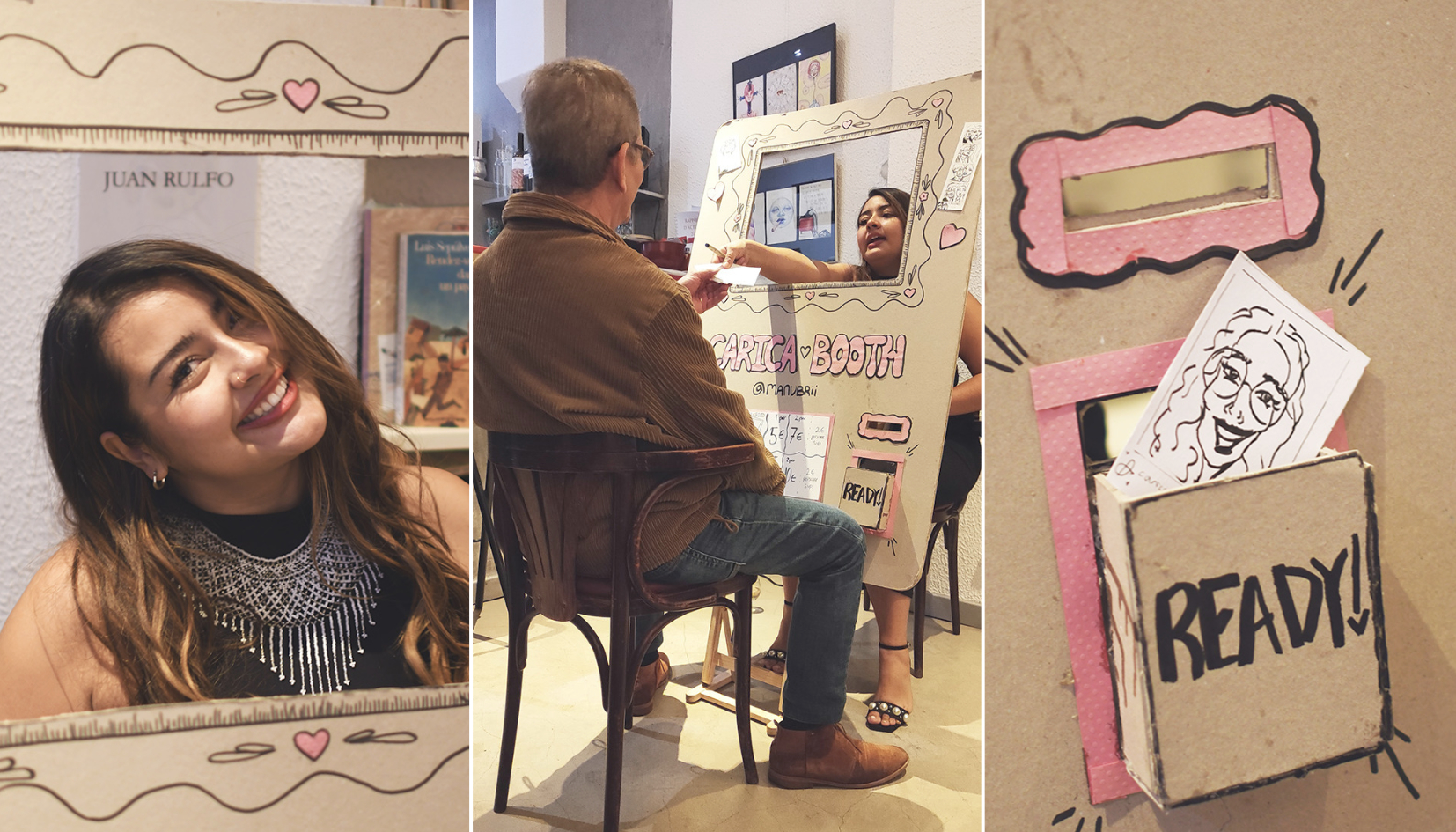 À 23 ans, Manuela passe ses journées à caricaturer les Strasbourgeois(es) dans son photomaton